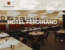 Tablet Screenshot of hotelferdinand.dk